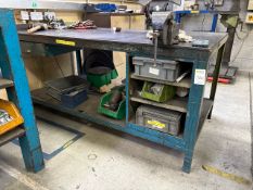 Metal Work Bench With Vice