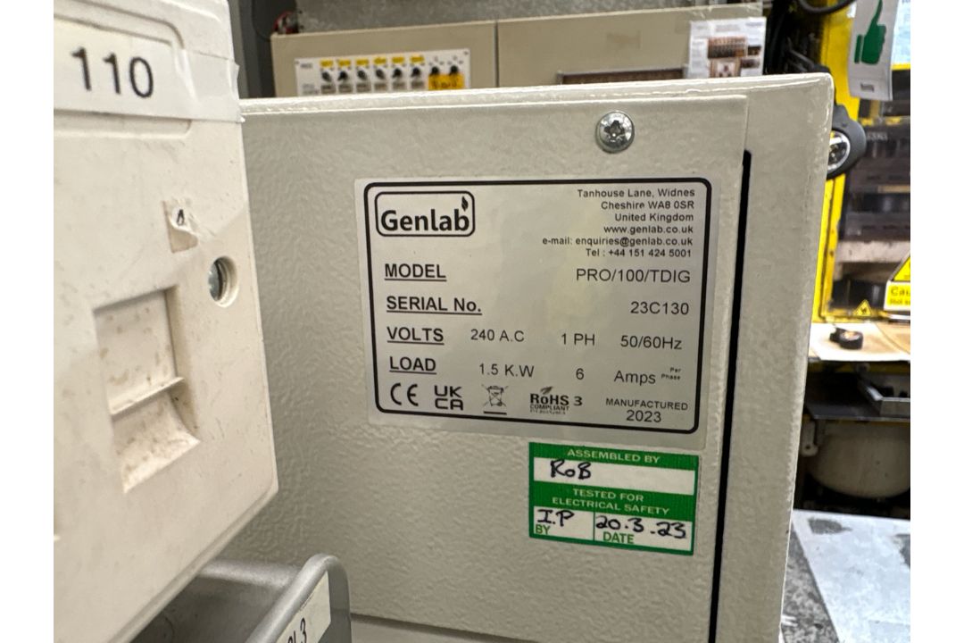 Genlab Pro/100/Tdig Laboratory Oven - Image 8 of 9