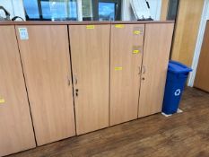 Wooden Storage Cupboards X2