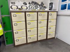 Metal Filing Drawers X4