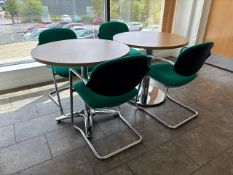 Wooden Circular Table And Chairs
