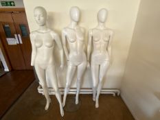 3 X Female Mannequins - No Reserve