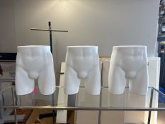 3 X Male Mannequins Hips - No Reserve