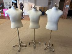Three Male Mannequins - No Reserve