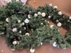 25 Metre Festive Garland With Lights & Baubles - No Reserve