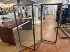 7 X Brushed Metal Garment Rails - No Reserve