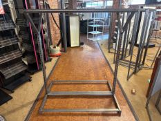 Garment Rail With Mirrored Top - No Reserve
