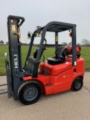 2018 Heli 2.5 FG25G Tonne Gas Forklift Truck, Low 2372 Hours From New