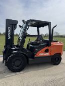 2018 Doosan 4.5 Tonne Diesel Forklift, ONLY 1553 HOURS, Container Spec, 4m Mast With 3rd & 4th
