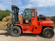 Heli HFD100, 10 Tonne Diesel Forklift, 9616 Hours, 2012 Model