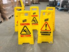 5 x Assorted Wet Floor Signs - No Reserve