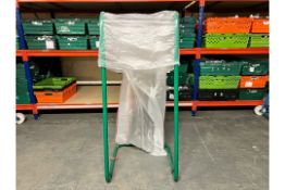 5 x Green Metal Nap Sack Holders - No Reserve