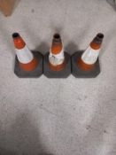3 x Used Traffic Cones - No Reserve