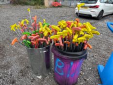 Buckets of Mini Golf Putters x2