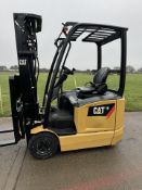 Caterpillar 1.8 Tonne Electric Forklift, Container Spec, 2019, Low 6500 Hours, Charger Included