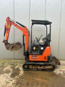 2016 Hitachi ZX19U Mini Excavator, 3000 Hours, 3 Buckets, Quick Hitch, Piped For Breaker