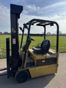 Caterpillar 1.5 Tonne Electric Forklift Truck, Complete With Battery Charger