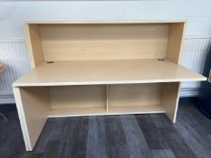 Straight Wooden Desk - No Reserve