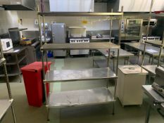 4 Tier Metal Wire Shelves - No Reserve