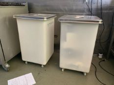 Pair Of Mobile Ingredient Bins - No Reserve