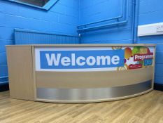 Curved Reception Desk - No Reserve