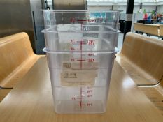 7L Plastic Catering Measure Tubs - No Reserve