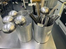 4 x Buckets of Kitchen Utensils - No Reserve