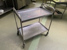 Two Tier Trolley With Removable Shelves - No Reserve