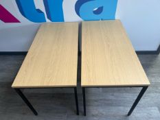 2 Rectangular Tables - No Reserve