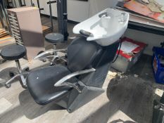 Hair Salon Chair With Head Sink - No Reserve
