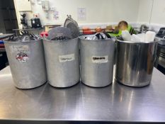 4 X Buckets of Kitchen Utensils - No Reserve