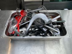 Chafing Dish Of Assorted Utensils- No Reserve