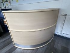 Curved Reception Desk - No Reserve