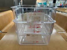 10L Plastic Catering Measure Tubs - No Reserve