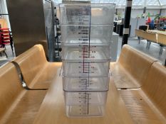 12L Plastic Catering Measure Tubs - No Reserve