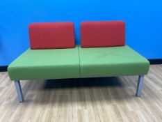 Green & Orange Sofa - No Reserve