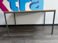 4 x Wooden Topped Tables - No Reserve