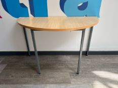 Wooden Semi Circle Table - No Reserve