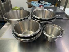 Assorted Metal Mixing Bowls - No Reserve