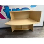 Curved Wooden Desk - No Reserve