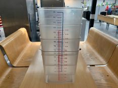 18L Plastic Catering Measure Tubs - No Reserve