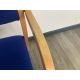 5 Wooden Frame Blue Fabric Chairs - No Reserve - Image 6 of 9