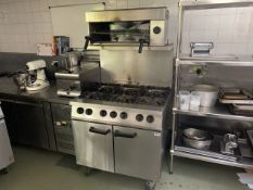Falcon 6 Ring Gas Burner With Overhead Gas Grill - NEXT BID WINS