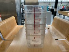6L Plastic Catering Measure Tubs - No Reserve