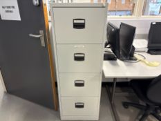 Metal 4 Drawer Cabinet - No Reserve