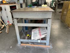 Metal Top Flat Table - No Reserve