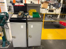 Pair Of Metal Storage Cabinets - No Reserve