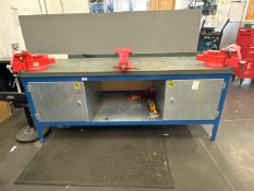Work Bench With 3 Vices - No Reserve