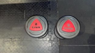 Ziva 8kg Dumbbells x2