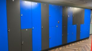 Bank Of 14 Lockers